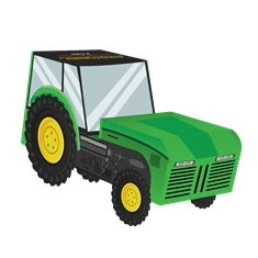 Tractor Shaped Standard Gift Box | Multiple Colours | Plain or Personalized